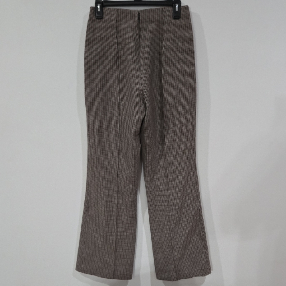 Nordstrom Sz 6 Women's Beige Checkered Dress Pants